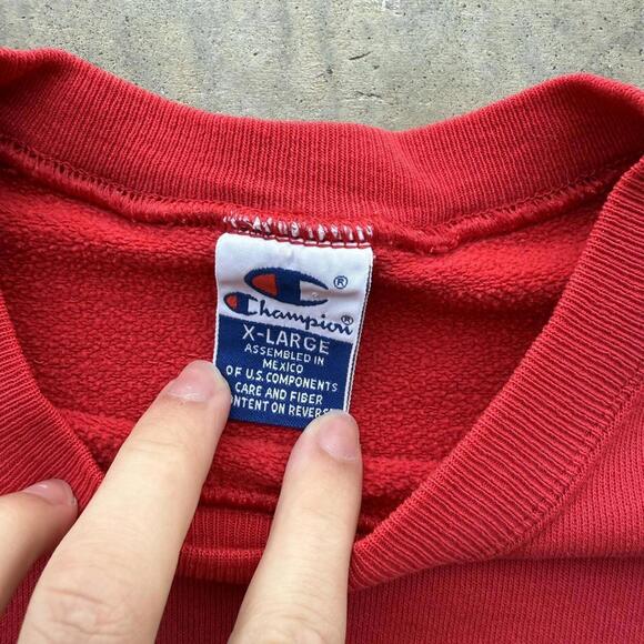 Vintage Champion Ohio State buckeyes red sweatshirt size XL - Picture 2 of 7